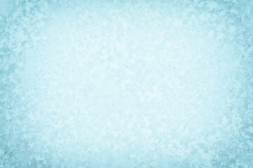 The texture of ice in crystal frost with natural illumination in the form of a frame. The concept of a winter background for a flat layer design