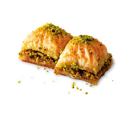 Turkish baklava cake with pistachio filling_2