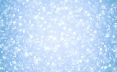 Blue bright bokeh background