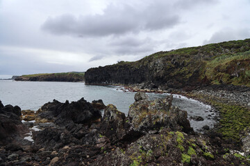 Fototapeta na wymiar Ocean coast, Terceira island, Azores