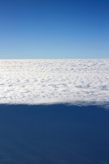 Clouds background, at high altitude