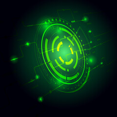 Obraz premium Abstract Futuristic Technology Background