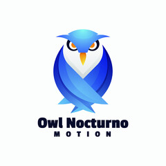 Owl logo design template