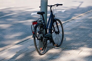 bicycle mode of transportation on the street