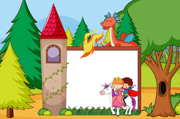 Obraz na płótnie Canvas Fairy tale banner template