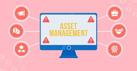 Internet, business, Technology and network concept. Asset management