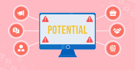 Internet, business, Technology and network concept. Coach motivate to personal development. Personal and career growth. Potential and motivation concepts