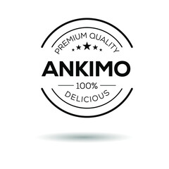 Creative (Ankimo) logo, Ankimo sticker, vector illustration.