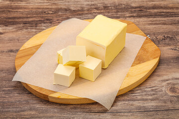 Dairy natural yellow butter piece
