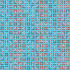 Seamless textured colourful vector pattern. Abstract geometric squares. Vector illustration for wallpaper, wrapping paper, poster backgrounds, fashion fabric and home decor.