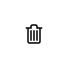 Recycle bin icon vector isolated on white background