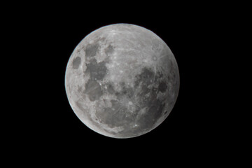 full moon over black