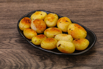 Roasted baby potato in the bowl