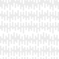 Flat light seamless pattern. Abstract gray modern background. Stylish graphic texture. Endless striped monochrome background with winding elements. Vector illustration EPS 10.