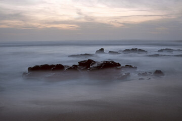 Seascape at dusk