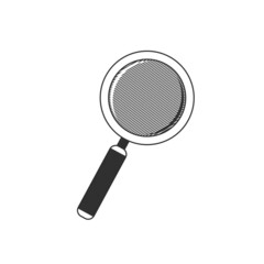 Search icon vector. Magnifying glass sign in simply style. EPS 10.