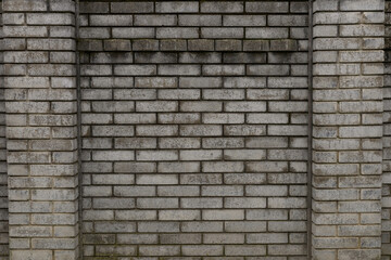Fototapeta na wymiar Fence, wall - concrete wall. one section with columns