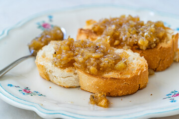 Artichoke Jam, Marmalade with Fried Bread and Jerusalem.