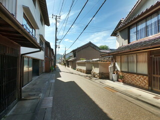 木綿街道の街並み、島根