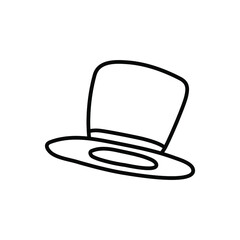 Hat icon vector. head wear illustration sign. reject symbol.