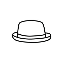 Hat icon vector. head wear illustration sign. reject symbol.