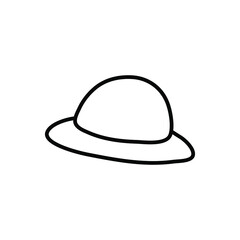 Hat icon vector. head wear illustration sign. reject symbol.