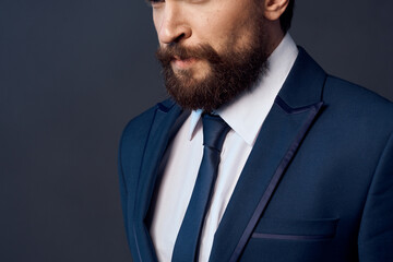 businessmen emotions hand gestures isolated background