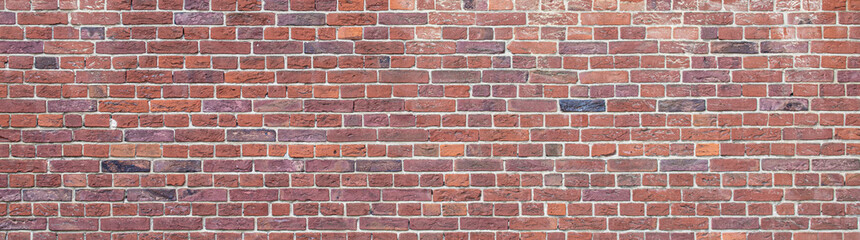 texture of old grunge red brick wall background	