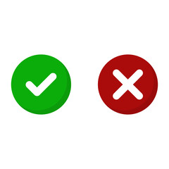Obraz premium Check Mark vector flat Icons
