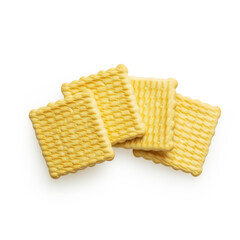 Isolated cracker on white background for scene creator