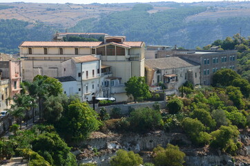 Obraz premium Some photos from the beautiful city of Ragusa Ibla, pearl of the Val di Noto, in the south east of Sicily, taken during a trip in the summer of 2021.