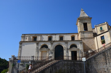 Fototapeta premium Some photos from the beautiful city of Ragusa Ibla, pearl of the Val di Noto, in the south east of Sicily, taken during a trip in the summer of 2021.