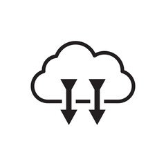 cloud download arrow icon