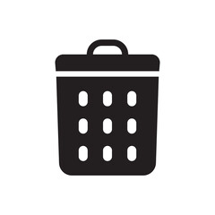 Basket bin icon -  trash icon - delete icon