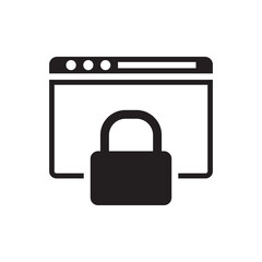 internet lock - web site security lock icon