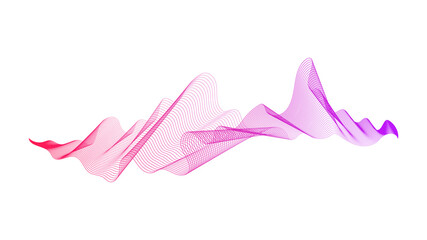 Abstract backdrop with wave gradient lines