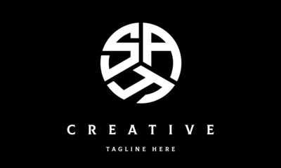 SAY creative circle three letter logo vector