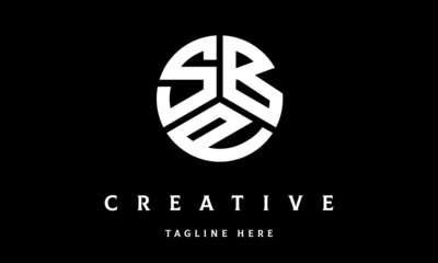 SBP creative circle three letter logo vector