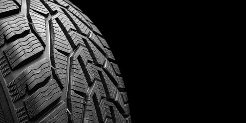 black isolation rubber tire, on the white backgrounds