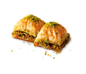 Turkish baklava cake with pistachio filling_2