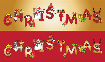 Fototapeta premium christmas written