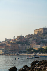 Morning walk in old part of Gaeta, ancient Italian city in province Latina