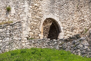 Spissky hrad castle ruin Spis region Slovakia Europe