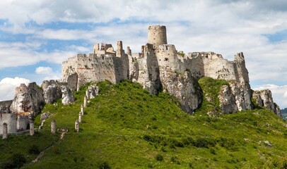 Fototapeta na wymiar Spissky hrad castle ruin Spis region Slovakia Europe