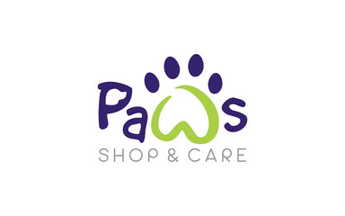 Illustration vector graphic of paw clinic and care business logo design template © Larrise