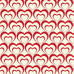 Fototapeta na wymiar Valentine and Heart Seamless Pattern Background,Heart Pattern Vector Art, Icons, and Graphics