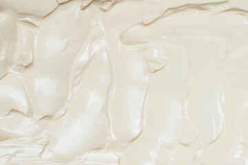 White whipped cream texture.