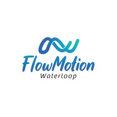 Flow motion logo design 