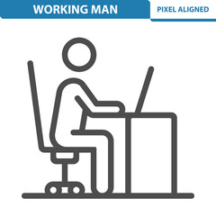 Working Man - Job, Career Icon