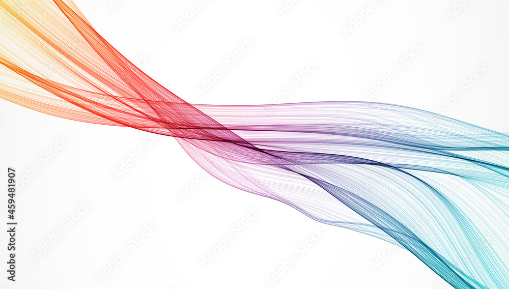 Poster Abstract background. Vector. Illustration of a color wave.